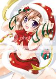 Christmas anime girl Christmas anime girl